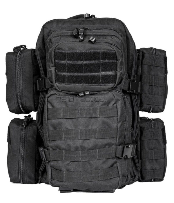 Black Armored Backpack Tactical Assault Bag + Level IIIA Armor Panel