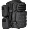 Black Armored Backpack Tactical Assault Bag + Level IIIA Armor Panel side view