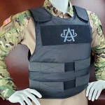 mannequin wearing atomic defense bulletproof vest