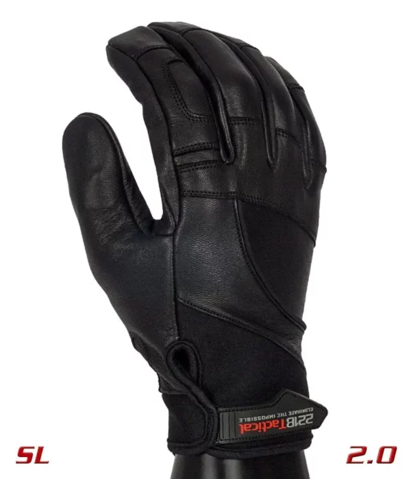 Black Needle Resistant and Touch Screen Capable Hero Gloves 2.0 SL side view on a hand mannequin