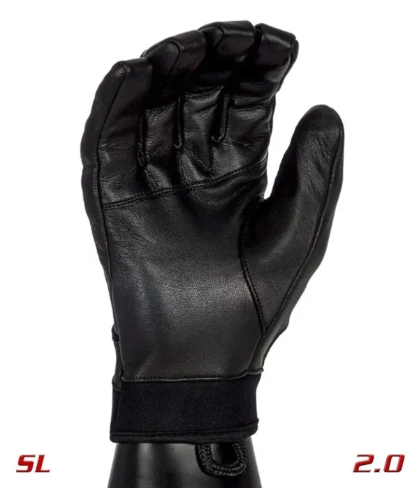 Needle Resistant and Touch Screen Capable Hero Gloves 2.0 SL inside palm view on a hand mannequin
