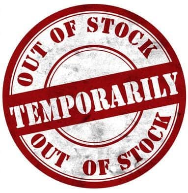 out of stock temporarily logo