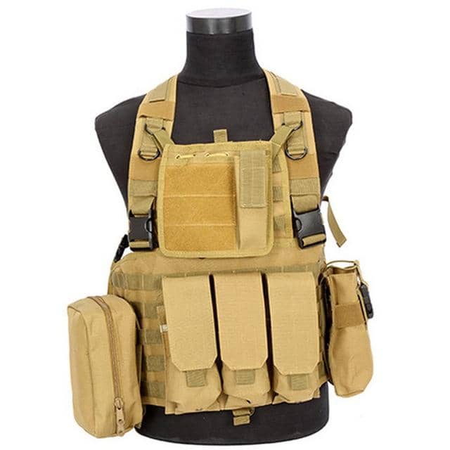 Tactical Vest with MOLLE – Multiple Color Options